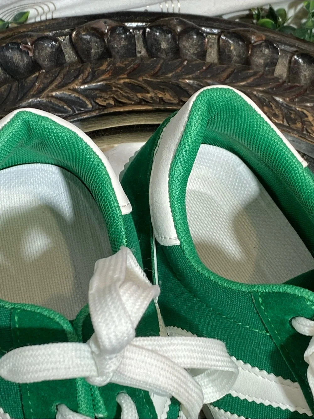 Kids Green Athletic Sneakers with White Accents
